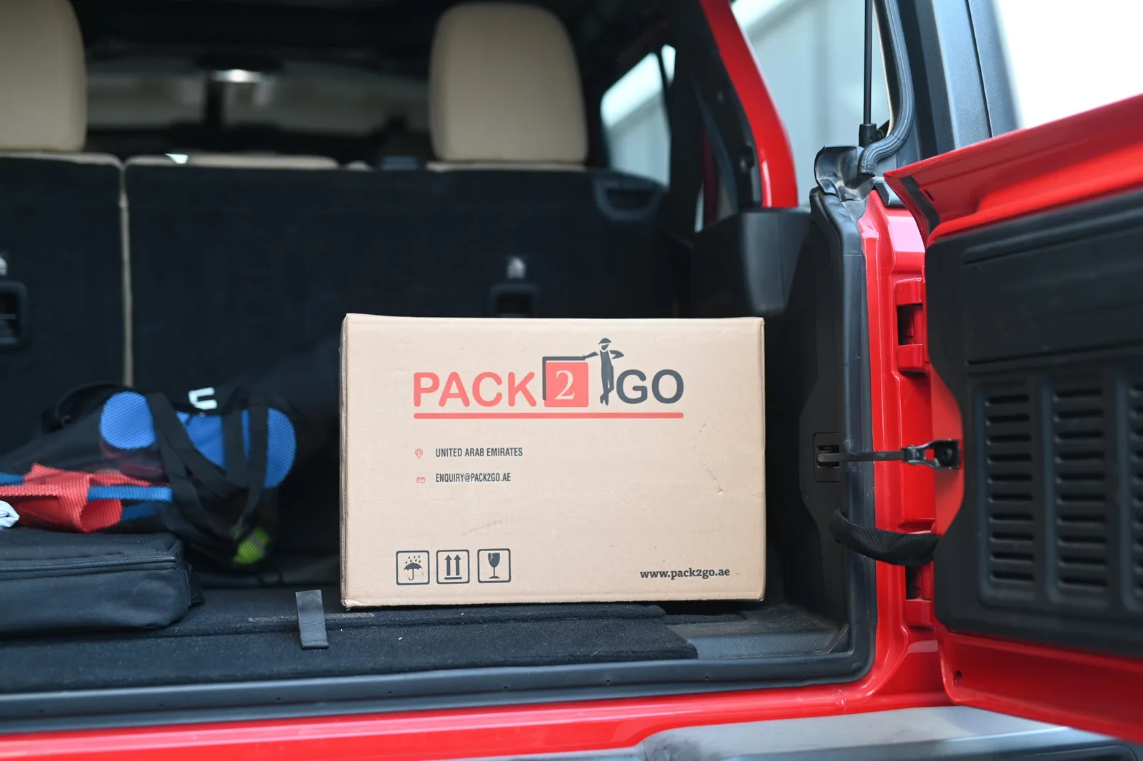 Pack2Go box ready for transport